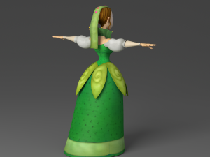 cartoon princess Modello 3D