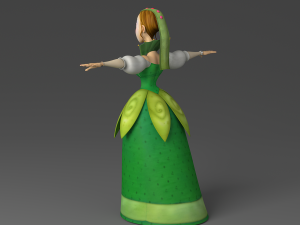 cartoon princess Modello 3D