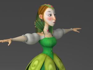 cartoon princess Modello 3D