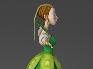 cartoon princess Modello 3D