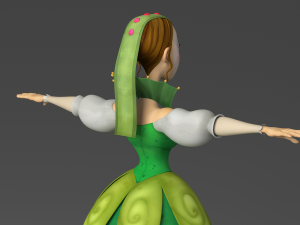 cartoon princess Modello 3D