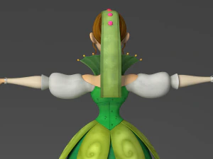 cartoon princess 3D Model
