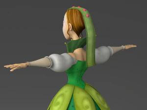 cartoon princess 3D Model