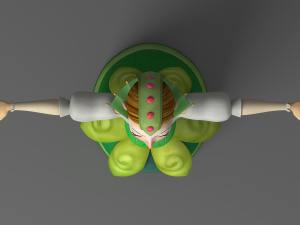 cartoon princess Modello 3D