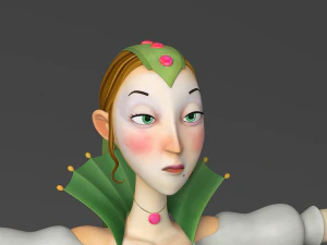 cartoon princess 3D Model