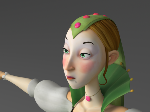 cartoon princess Modello 3D