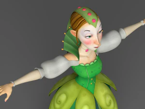 cartoon princess 3D Model