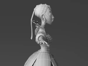 cartoon princess 3D Model