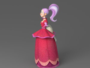 cartoon princess 2 3D Model