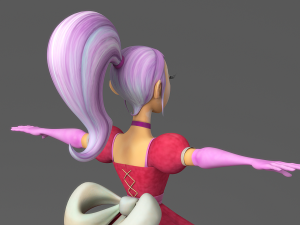 cartoon princess 2 3D Model