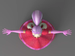 cartoon princess 2 3D Model