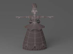 cartoon princess 2 3D Model