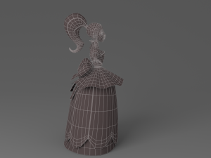 cartoon princess 2 3D Model