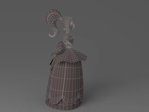 cartoon princess 2 3D Model