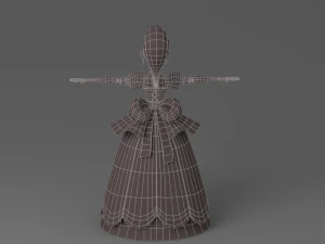 cartoon princess 2 3D Model