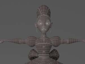 cartoon princess 2 3D Model