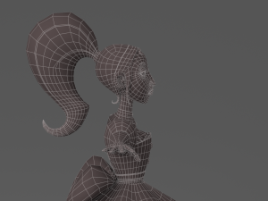 cartoon princess 2 3D Model