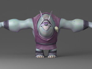 cartoon monster 1 3D 모델