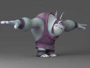 cartoon monster 1 3D Model