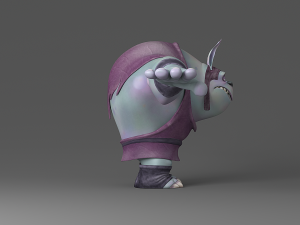 cartoon monster 1 3D Model