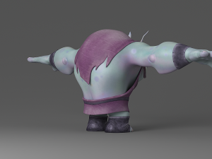 cartoon monster 1 3D Model