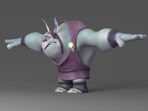 cartoon monster 1 3D Model