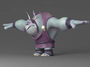 cartoon monster 1 3D Model