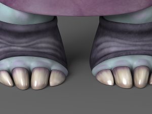 cartoon monster 1 3D Model