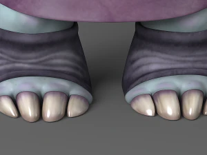 cartoon monster 1 3D Model