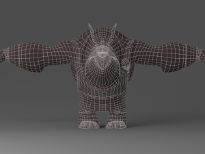 cartoon monster 1 3D Model
