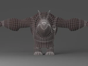 cartoon monster 1 3D Model