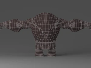 cartoon monster 1 3D Model