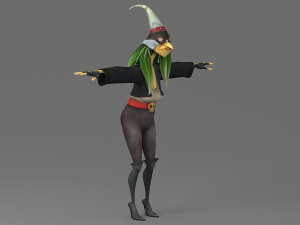 cartoon witch 3D Модель