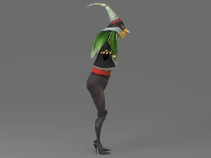 cartoon witch 3D Model