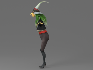 cartoon witch 3D Модель