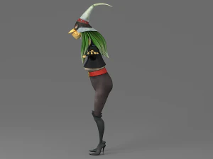 cartoon witch 3D Model