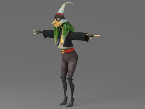 cartoon witch 3D Модель
