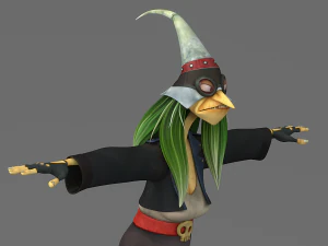 cartoon witch 3D Model