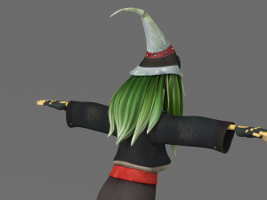 cartoon witch 3D Модель