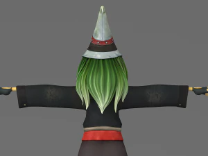 cartoon witch 3D Model