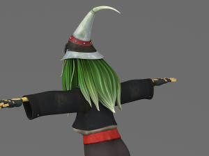 cartoon witch 3D Модель