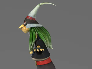 cartoon witch 3D Model