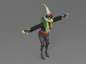 cartoon witch 3D Модель
