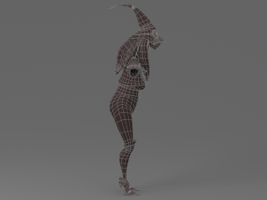 cartoon witch 3D Модель