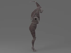 cartoon witch 3D Model