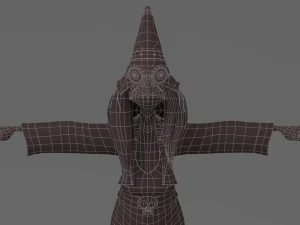 cartoon witch 3D Model