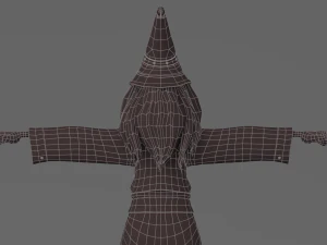 cartoon witch 3D Model