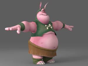 monstruo de dibujos animados 2 Modelo 3D