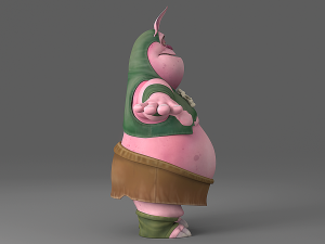 cartoon monster 2 Modelo 3D
