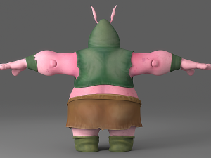 cartoon monster 2 Modelo 3D